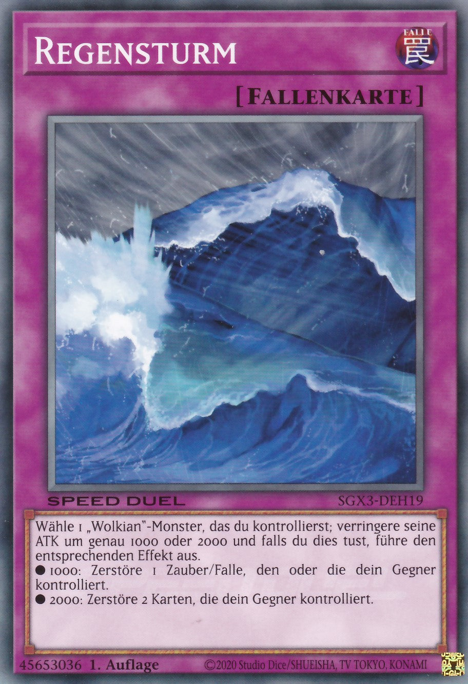 Regensturm - SGX3-DEH19 - Common - 1. Auflage - Deutsch - Speed Duel GX: Duelists of Shadows