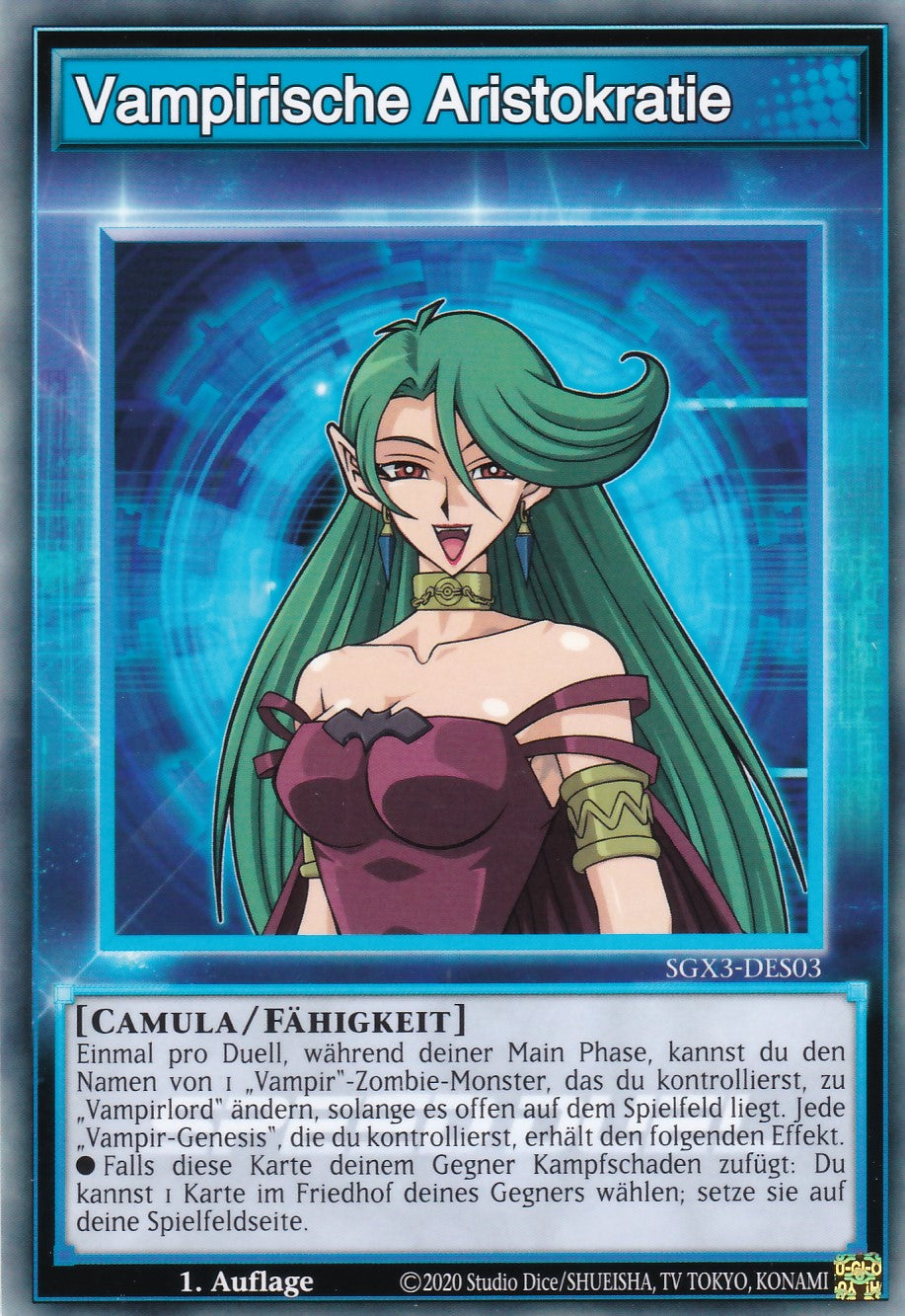 Vampirische Aristokratie - SGX3-DES03 - Common - 1. Auflage - Deutsch - Speed Duel GX: Duelists of Shadows