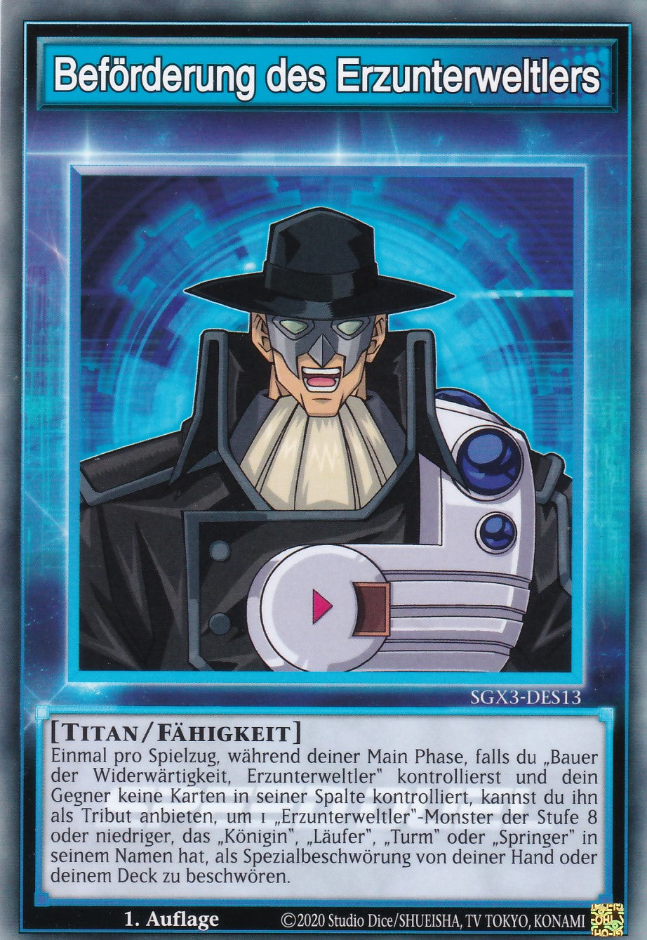 Beförderung des Erzunterweltlers - SGX3-DES13 - Common - 1. Auflage - Deutsch - Speed Duel GX: Duelists of Shadows