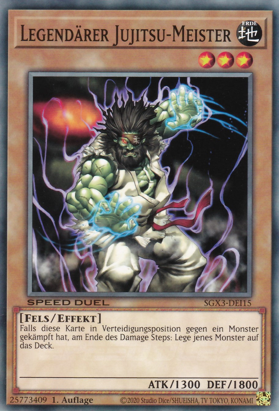 Legendärer Jujitsu-Meister - SGX3-DEI15 - Common - 1. Auflage - Deutsch - Speed Duel GX: Duelists of Shadows