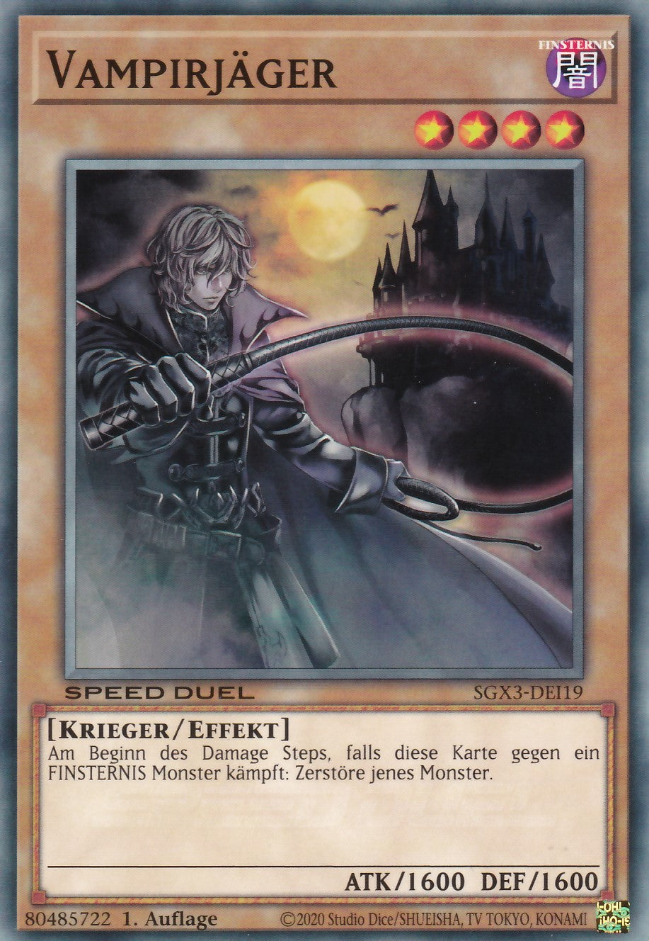 Vampirjäger - SGX3-DEI19 - Common - 1. Auflage - Deutsch - Speed Duel GX: Duelists of Shadows