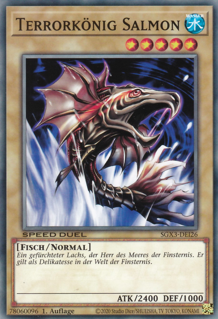Terrorkönig Salmon - SGX3-DEI26 - Common - 1. Auflage - Deutsch - Speed Duel GX: Duelists of Shadows