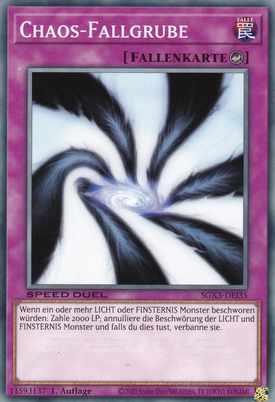 Chaos-Fallgrube - SGX3-DEI35 - Common - 1. Auflage - Deutsch - Speed Duel GX: Duelists of Shadows