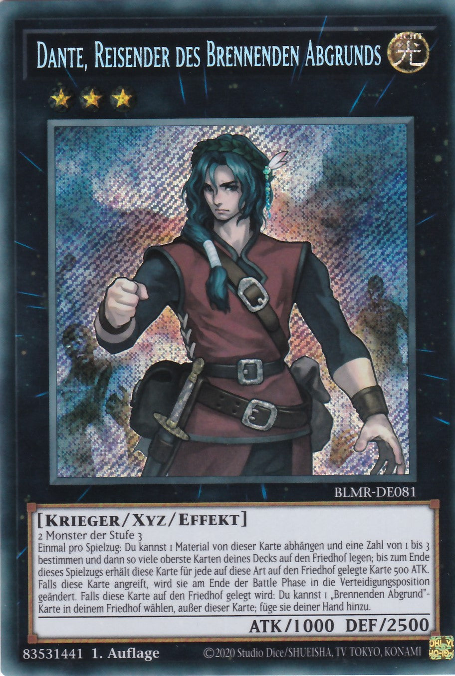 BLMR-DE081 - Dante, Reisender des Brennenden Abgrunds - Secret Rare - Deutsch - Battles of Legend Monstrous Revenge