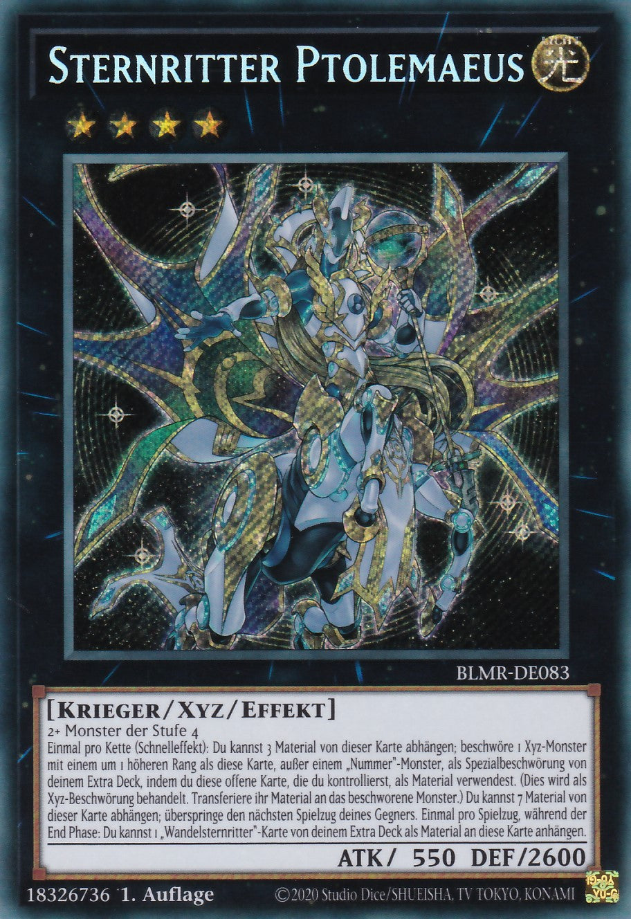 BLMR-DE083 - Sternritter Ptolemaeus - Secret Rare - Deutsch - Battles of Legend Monstrous Revenge