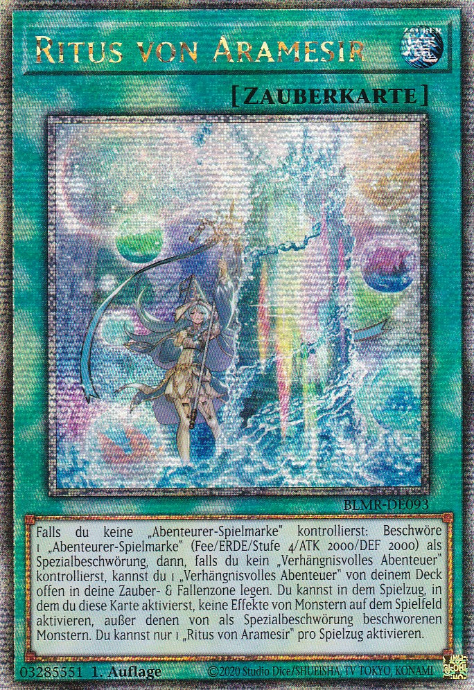 BLMR-DE093 - Ritus von Aramesir - Quarter Century Secret Rare - Deutsch - Battles of Legend Monstrous Revenge