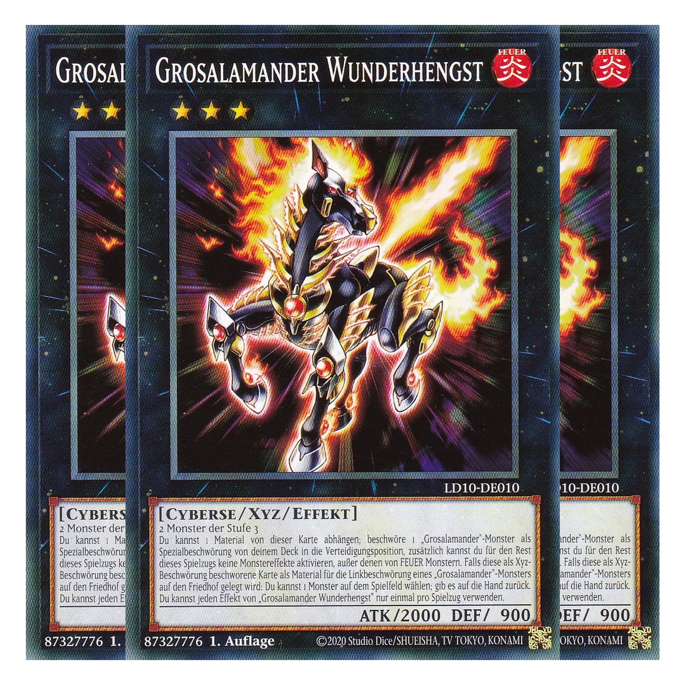Grosalamander Wunderhengst - LD10-DE010 - Common - Deutsch - 1. Auflage - Legendary Duelists: Soulburning Volcano - Playset (3 Kopien)