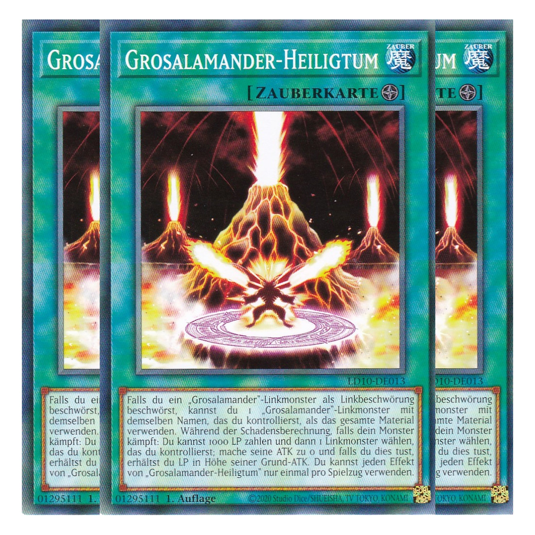 Grosalamander-Heiligtum - LD10-DE013 - Common - Deutsch - 1. Auflage - Legendary Duelists: Soulburning Volcano - Playset (3 Kopien)