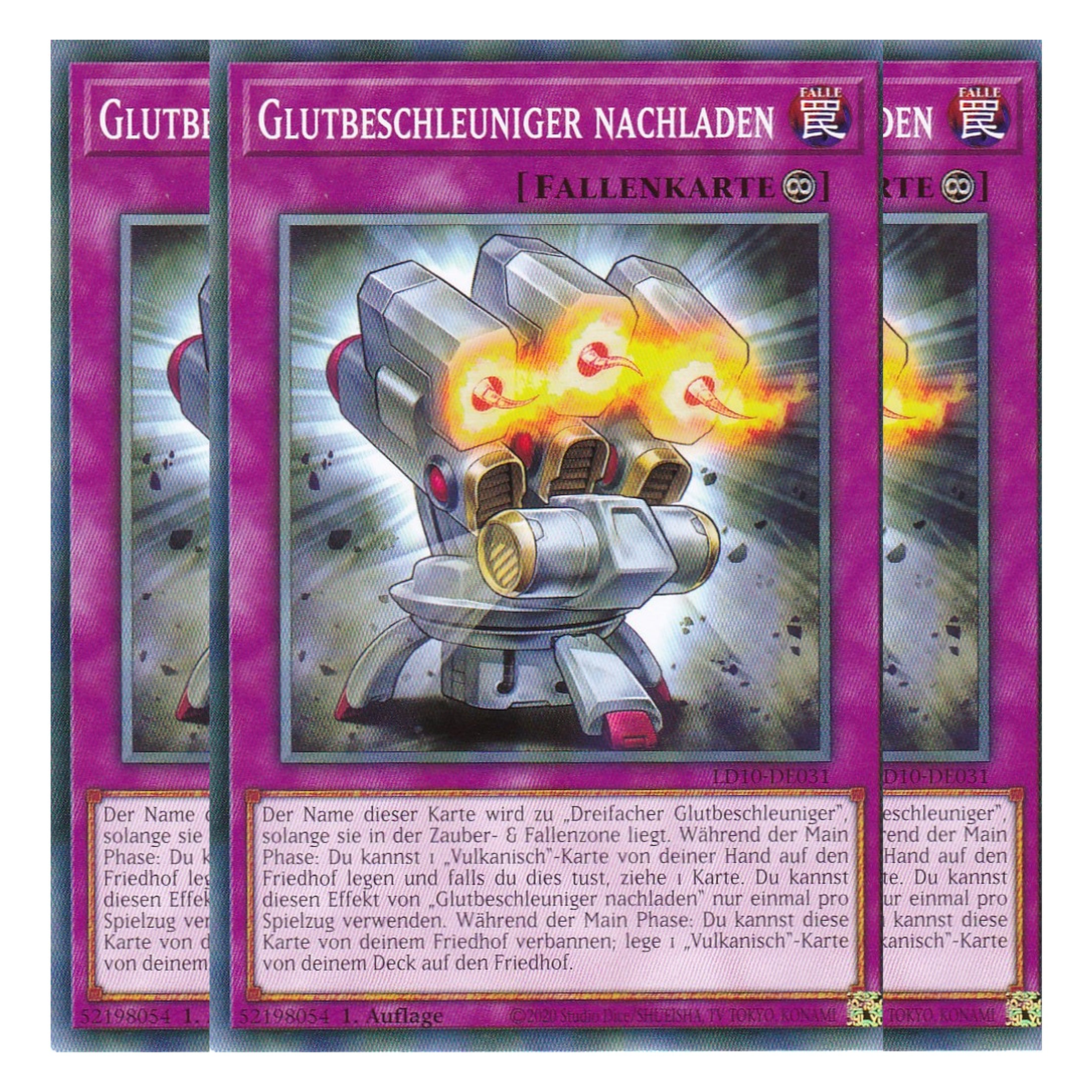 Glutbeschleuniger nachladen - LD10-DE031 - Common - Deutsch - 1. Auflage - Legendary Duelists: Soulburning Volcano - Playset (3 Kopien)