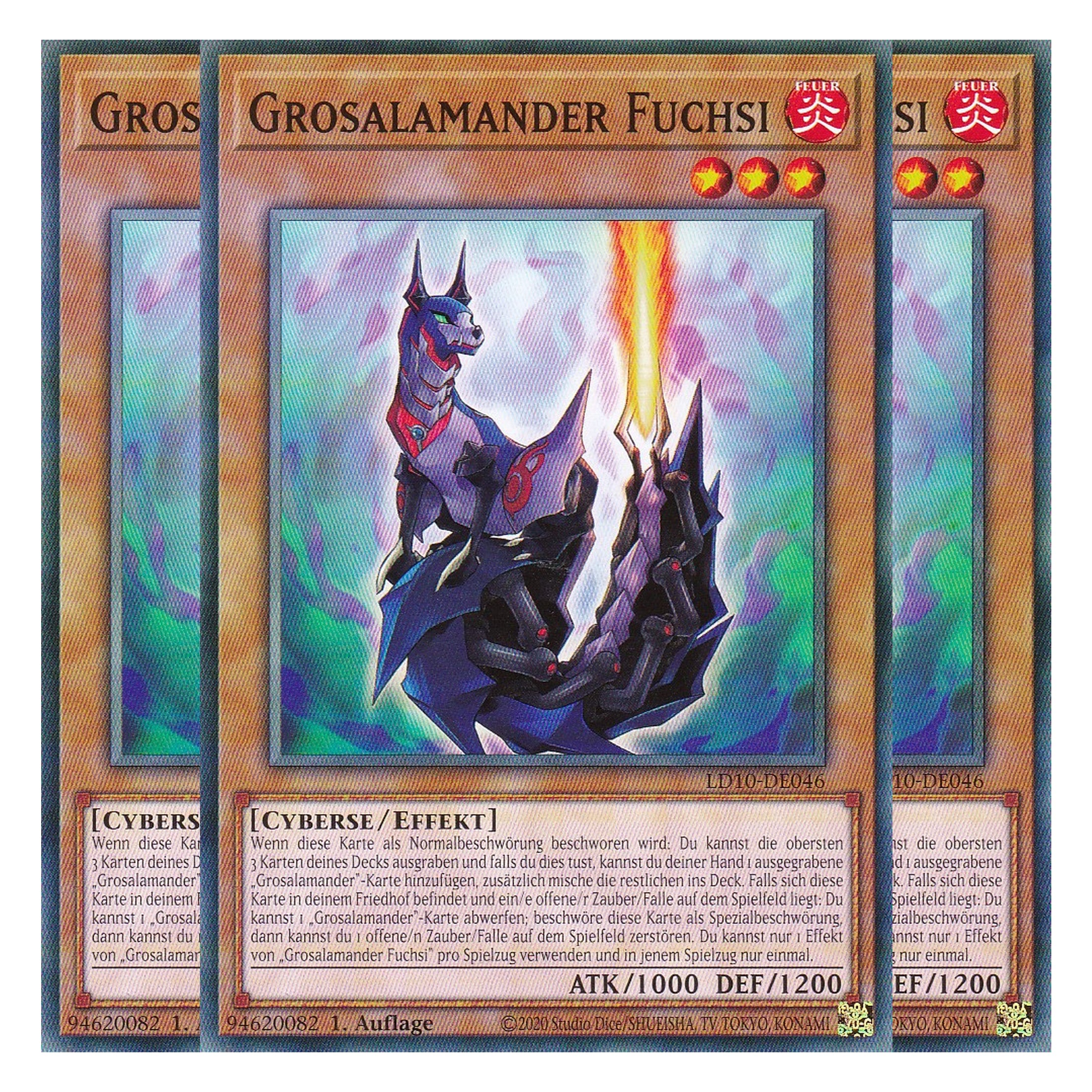 Grosalamander Fuchsi - LD10-DE046 - Common - Deutsch - 1. Auflage - Legendary Duelists: Soulburning Volcano - Playset (3 Kopien)