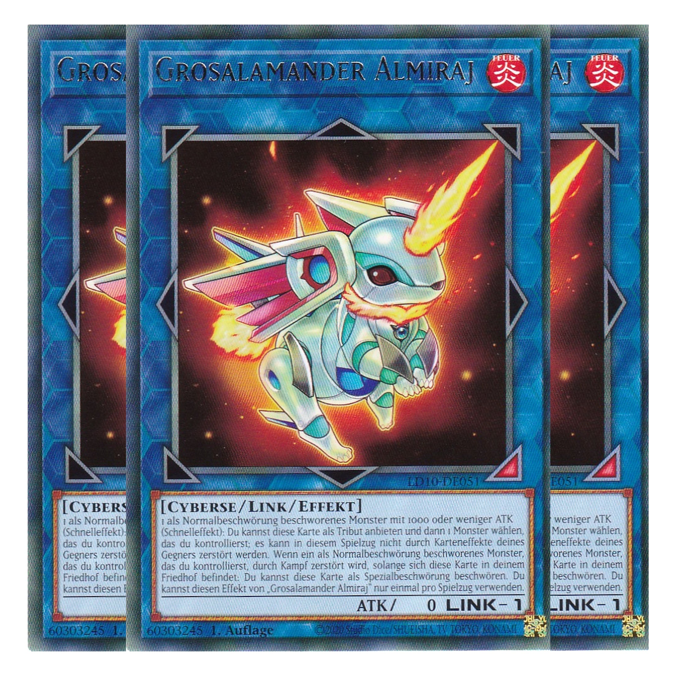 Grosalamander Almiraj - LD10-DE051 - Common - Deutsch - 1. Auflage - Legendary Duelists: Soulburning Volcano - Playset (3 Kopien)