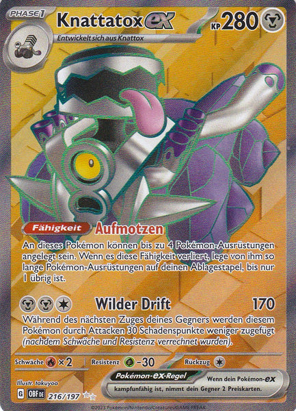 Knattatox ex - OBF 216 / 197 - Ultra Rare - Karmesin & Purpur
