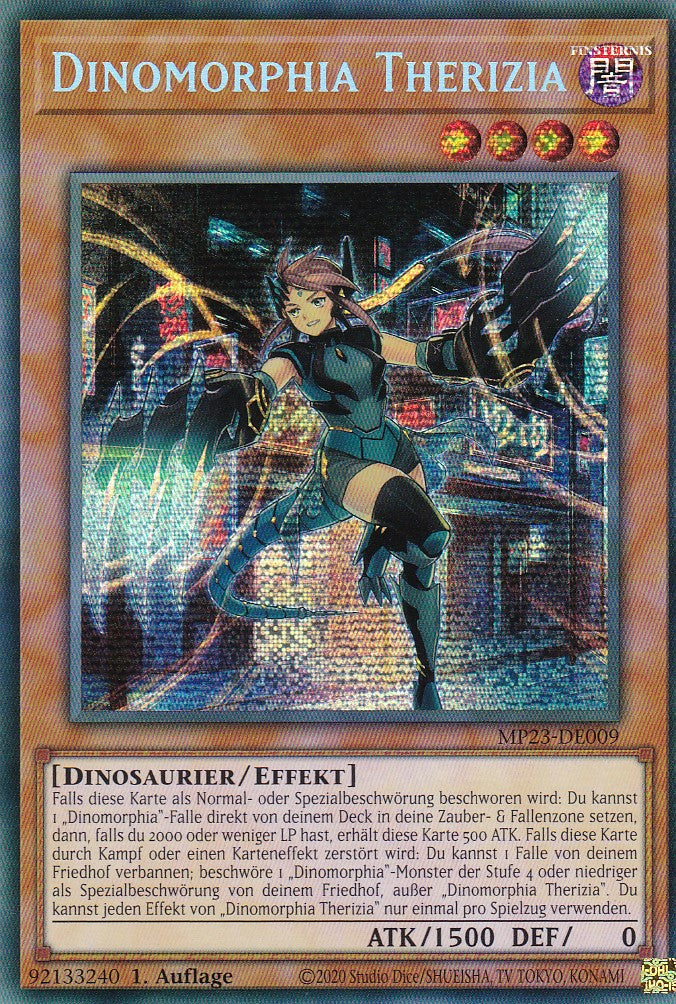 Dinomorphia Therizia - MP23-DE009 - Secret Rare - 1. Auflage - Deutsch - 25th Anniversary Tin: Dueling Heroes