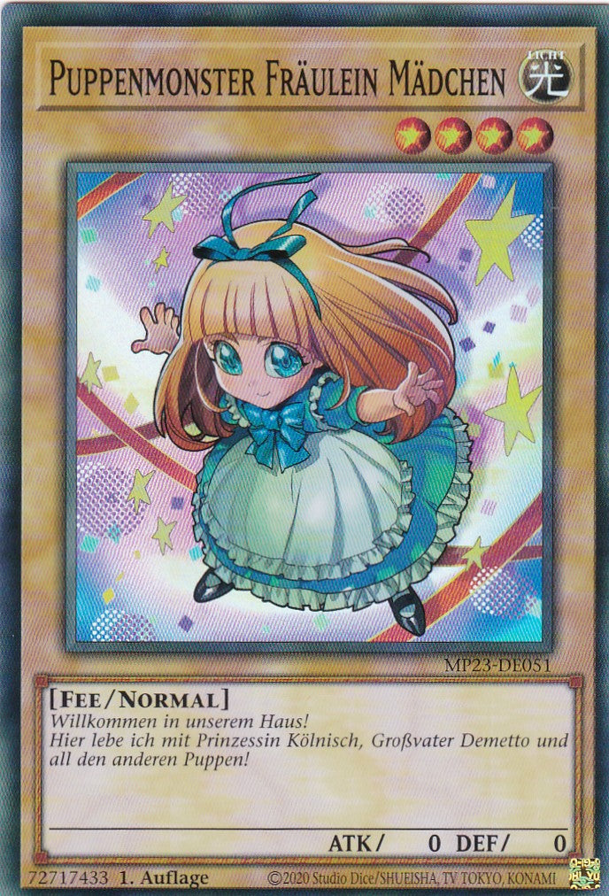 Puppenmonster Fräulein Mädchen - MP23-DE051 - Super Rare - 1. Auflage - Deutsch - 25th Anniversary Tin: Dueling Heroes