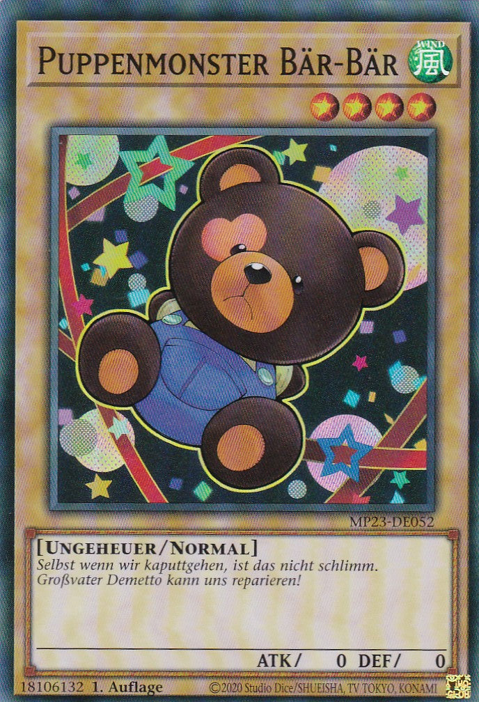 Puppenmonster Bär-Bär - MP23-DE052 - Super Rare - 1. Auflage - Deutsch - 25th Anniversary Tin: Dueling Heroes