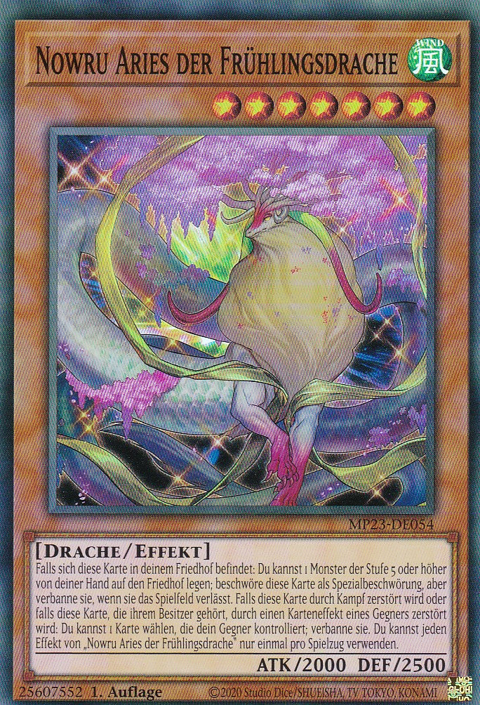 Nowru Aries der Frühlingsdrache - MP23-DE054 - Super Rare - 1. Auflage - Deutsch - 25th Anniversary Tin: Dueling Heroes