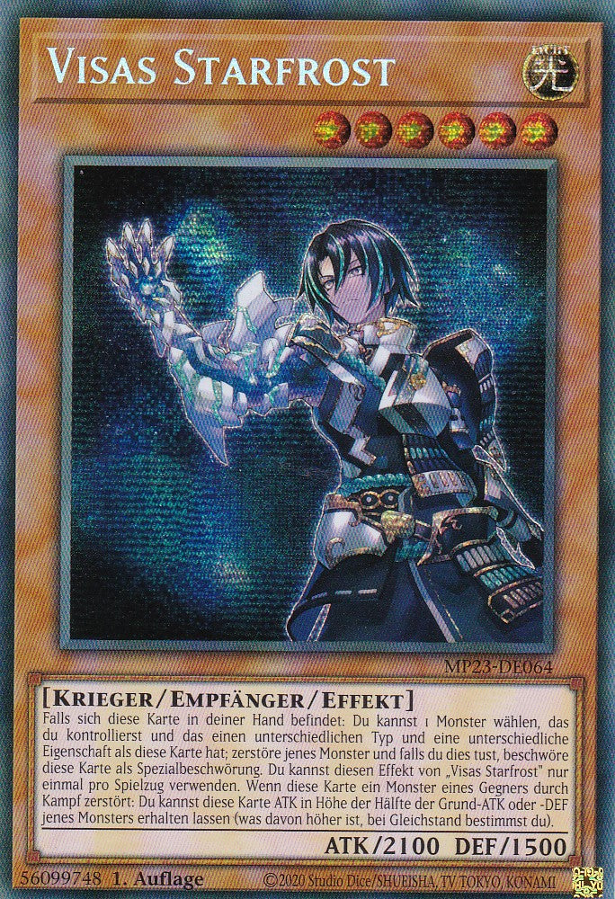 Visas Starfrost - MP23-DE064 - Secret Rare - 1. Auflage - Deutsch - 25th Anniversary Tin: Dueling Heroes