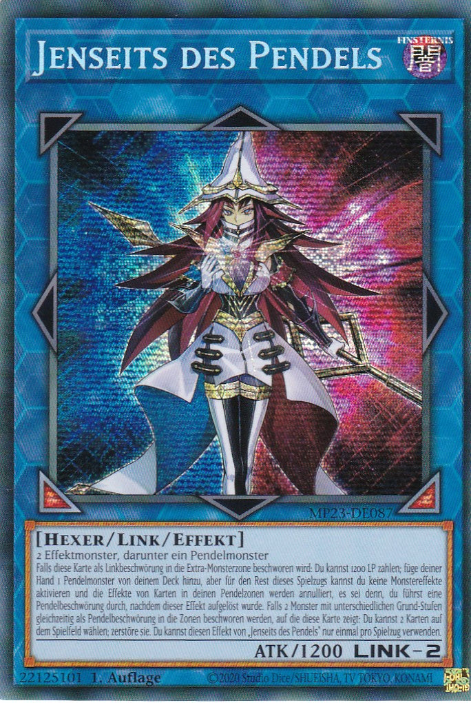 Jenseits des Pendels - MP23-DE087 - Secret Rare - 1. Auflage - Deutsch - 25th Anniversary Tin: Dueling Heroes