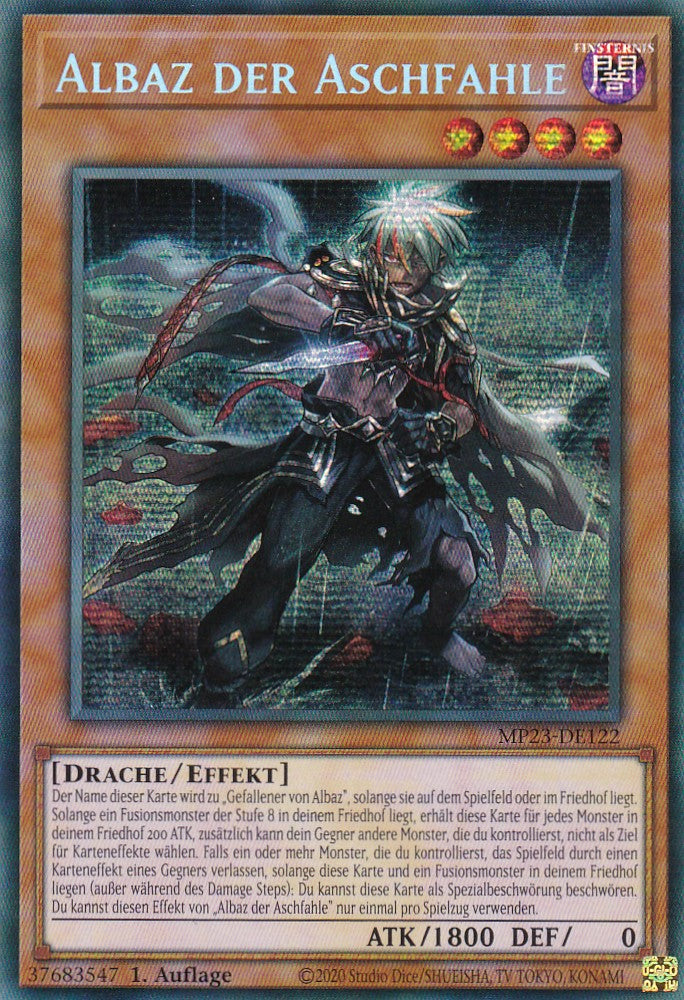 Albaz der Aschfahle - MP23-DE122 - Secret Rare - 1. Auflage - Deutsch - 25th Anniversary Tin: Dueling Heroes