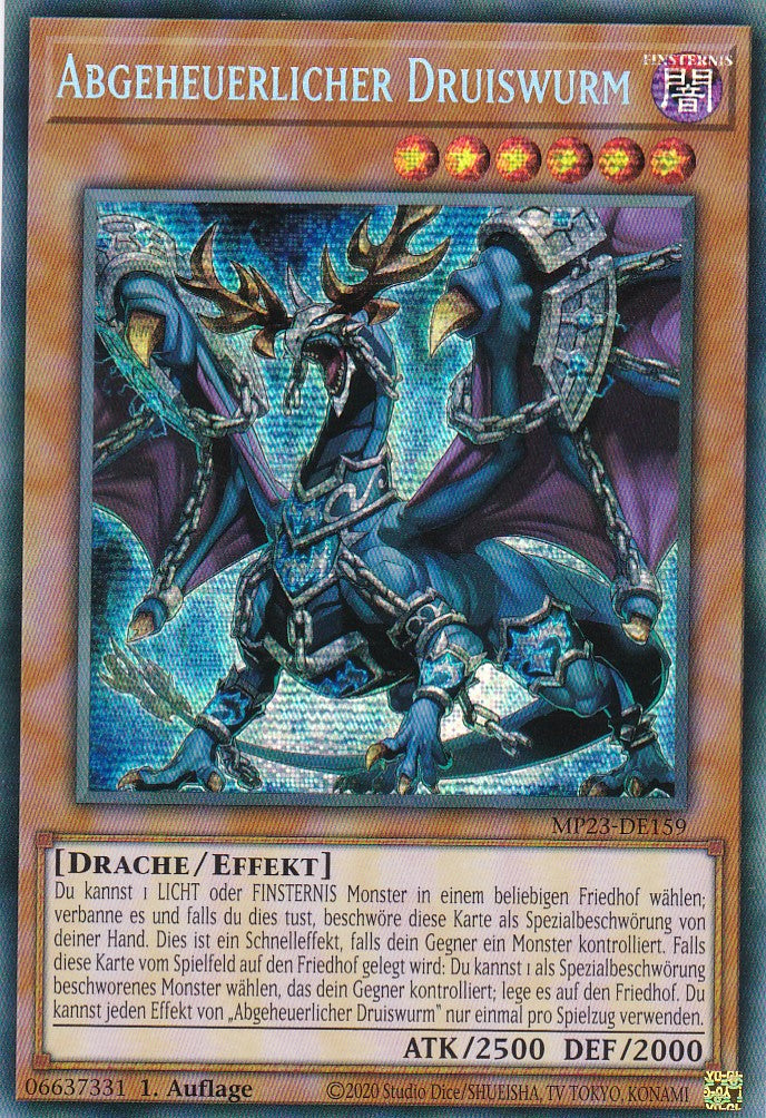 Abgeheuerlicher Druiswurm - MP23-DE159 - Secret Rare - 1. Auflage - Deutsch - 25th Anniversary Tin: Dueling Heroes