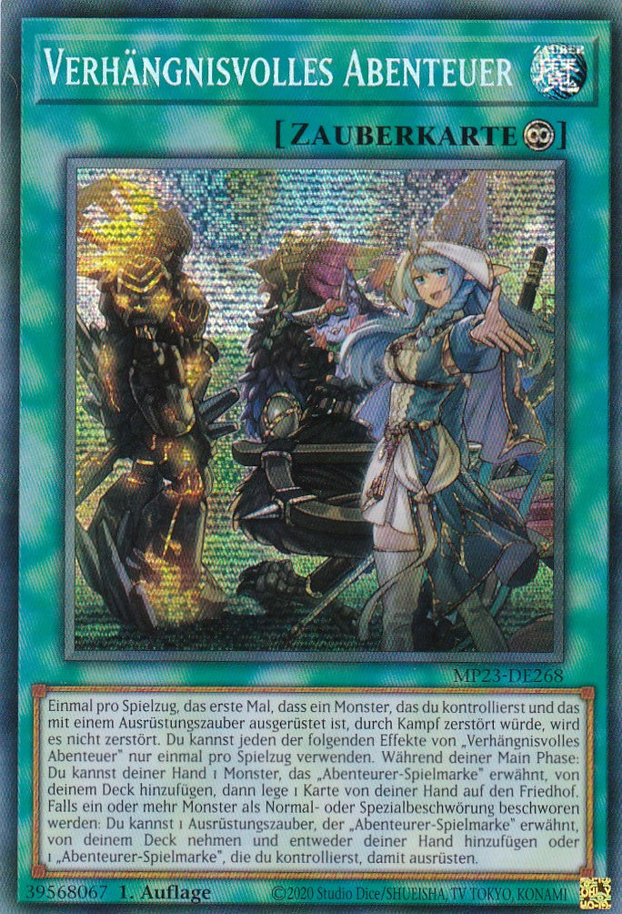 Verhängnisvolles Abenteuer - MP23-DE268 - Secret Rare - 1. Auflage - Deutsch - 25th Anniversary Tin: Dueling Heroes