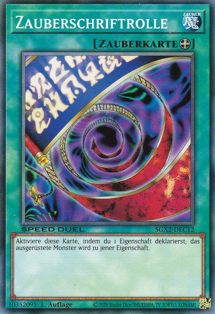 Zauberschriftrolle - SGX2-DEC12 - Common - Deutsch - 1. Auflage - Speed Duel GX: Midterm Paradox