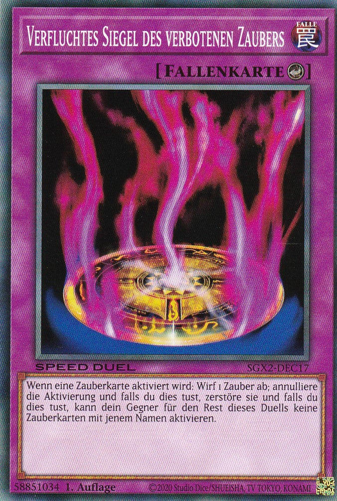 Verfluchtes Siegel des verbotenen Zaubers - SGX2-DEC17 - Common - Deutsch - 1. Auflage - Speed Duel GX: Midterm Paradox