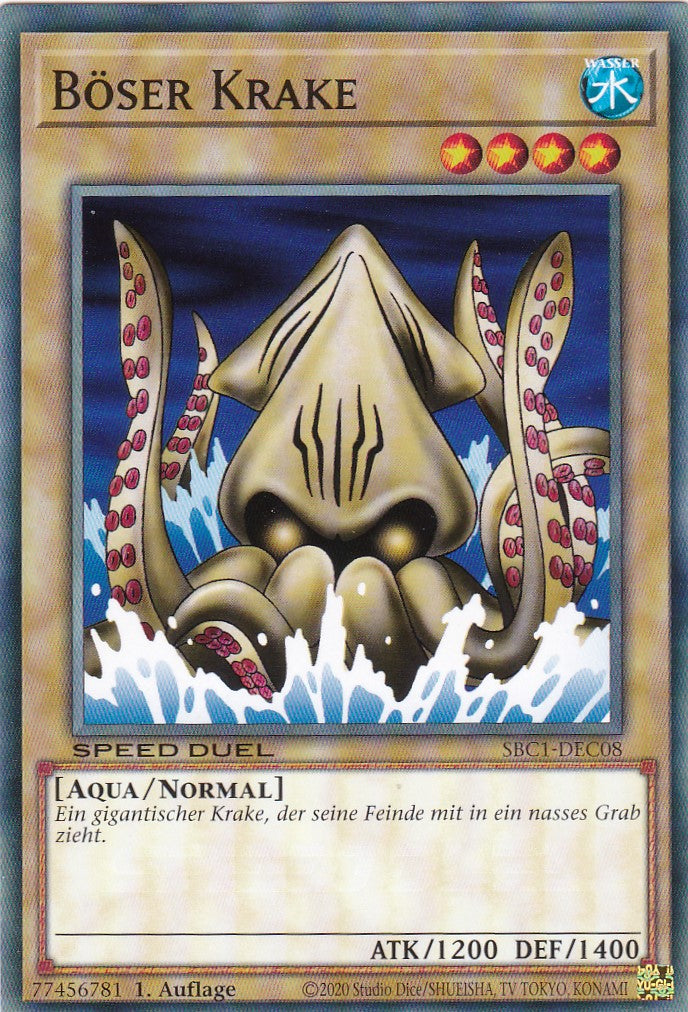 Fiend Kraken - SBC1-DEC08 - Common - 1. Auflage - Deutsch - Speed Duel: Streets of Battle City