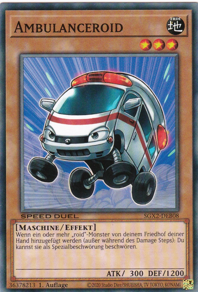 Ambulanceroid - SGX2-DEB08 - Common - Deutsch - 1. Auflage - Speed Duel GX: Midterm Paradox