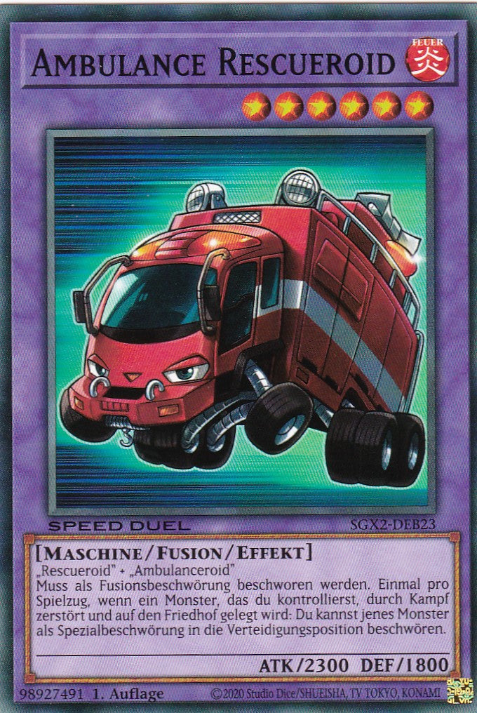 Ambulance Rescueroid - SGX2-DEB23 - Common - Deutsch - 1. Auflage - Speed Duel GX: Midterm Paradox