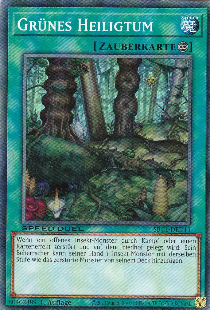 Grünes Heiligtum - SBC1-DED15 - Common - 1. Auflage - Deutsch - Speed Duel: Streets of Battle City