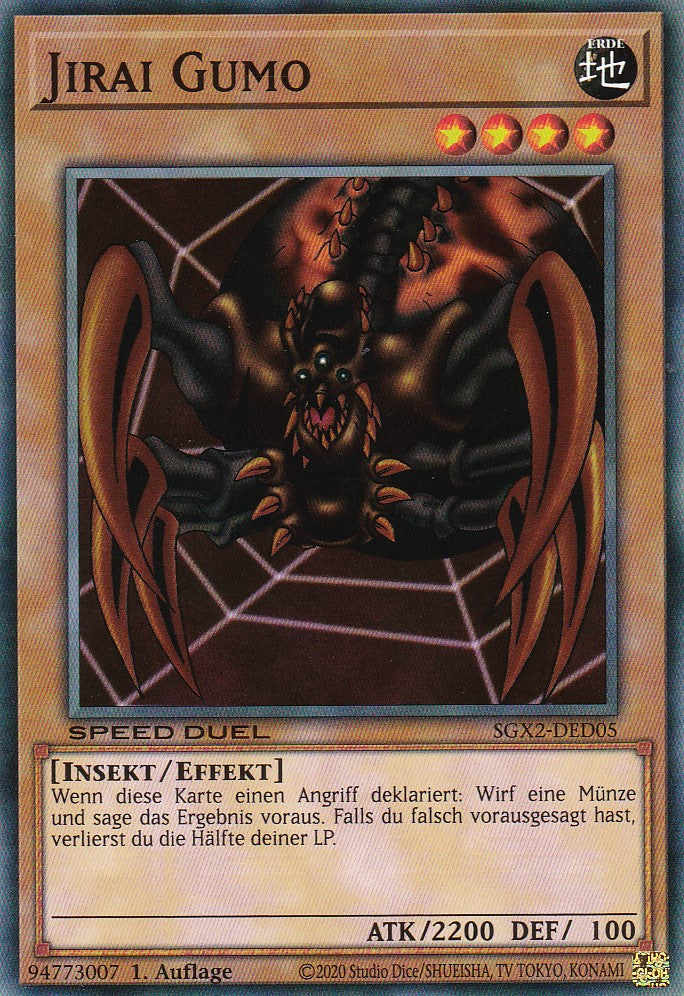 Jirai Gumo - SGX2-DED05 - Common - Deutsch - 1. Auflage - Speed Duel GX: Midterm Paradox