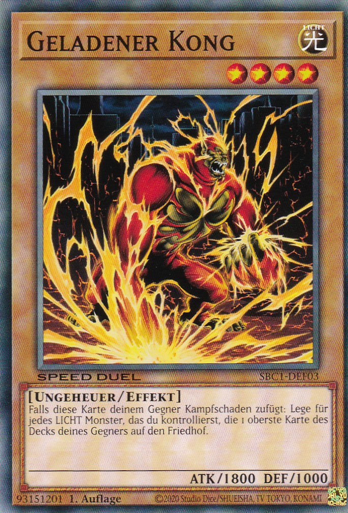 Geladener Kong - SBC1-DEF03 - Common - 1. Auflage - Deutsch - Speed Duel: Streets of Battle City