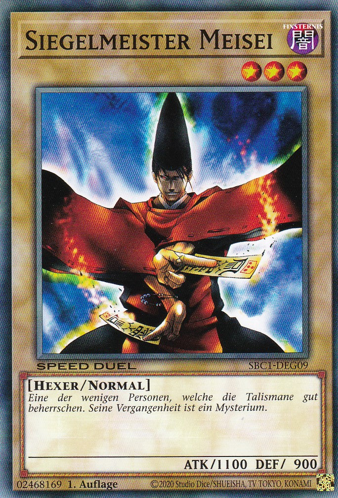 Siegelmeister Meisei - SBC1-DEG09 - Common - 1. Auflage - Deutsch - Speed Duel: Streets of Battle City