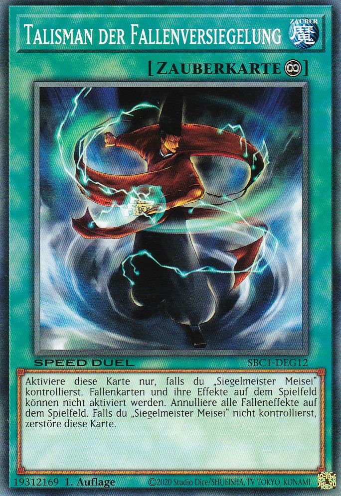 Talisman der Fallenversiegelung - SBC1-DEG12 - Common - 1. Auflage - Deutsch - Speed Duel: Streets of Battle City