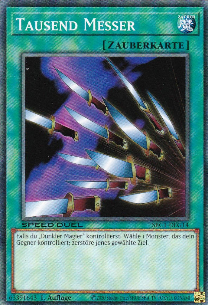 Tausend Messer - SBC1-DEG14 - Common - 1. Auflage - Deutsch - Speed Duel: Streets of Battle City