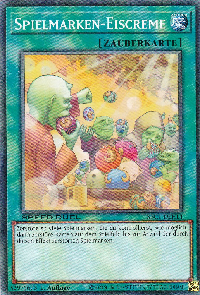 Spielmarken-Eiscreme - SBC1-DEH14 - Common - 1. Auflage - Deutsch - Speed Duel: Streets of Battle City