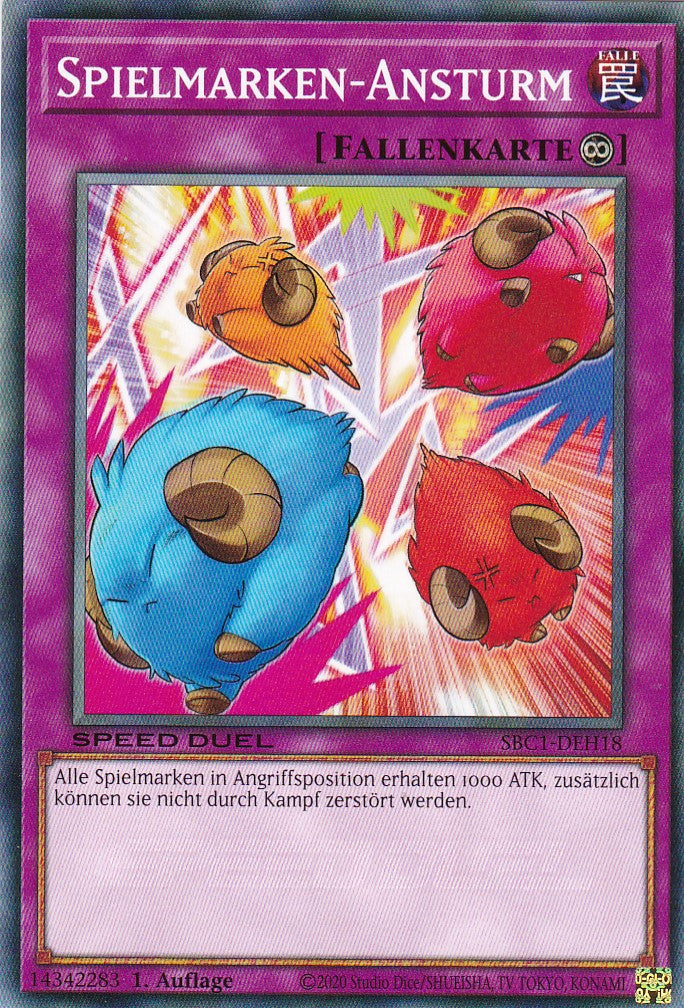 Spielmarken-Ansturm - SBC1-DEH18 - Common - 1. Auflage - Deutsch - Speed Duel: Streets of Battle City