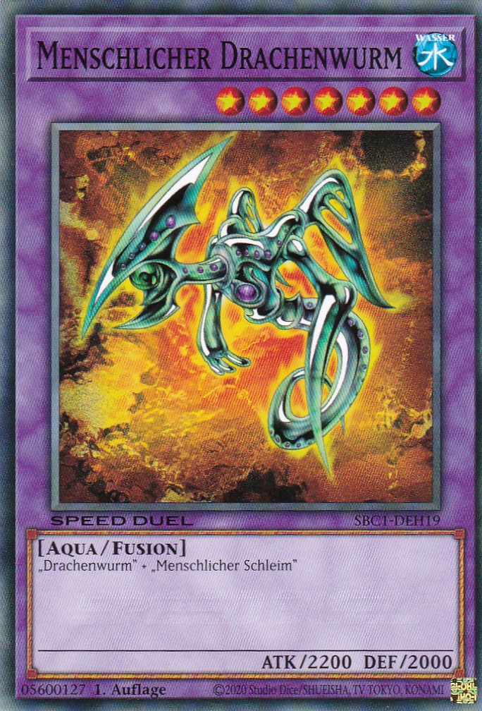 Menschlicher Drachenwurm - SBC1-DEH19 - Common - 1. Auflage - Deutsch - Speed Duel: Streets of Battle City