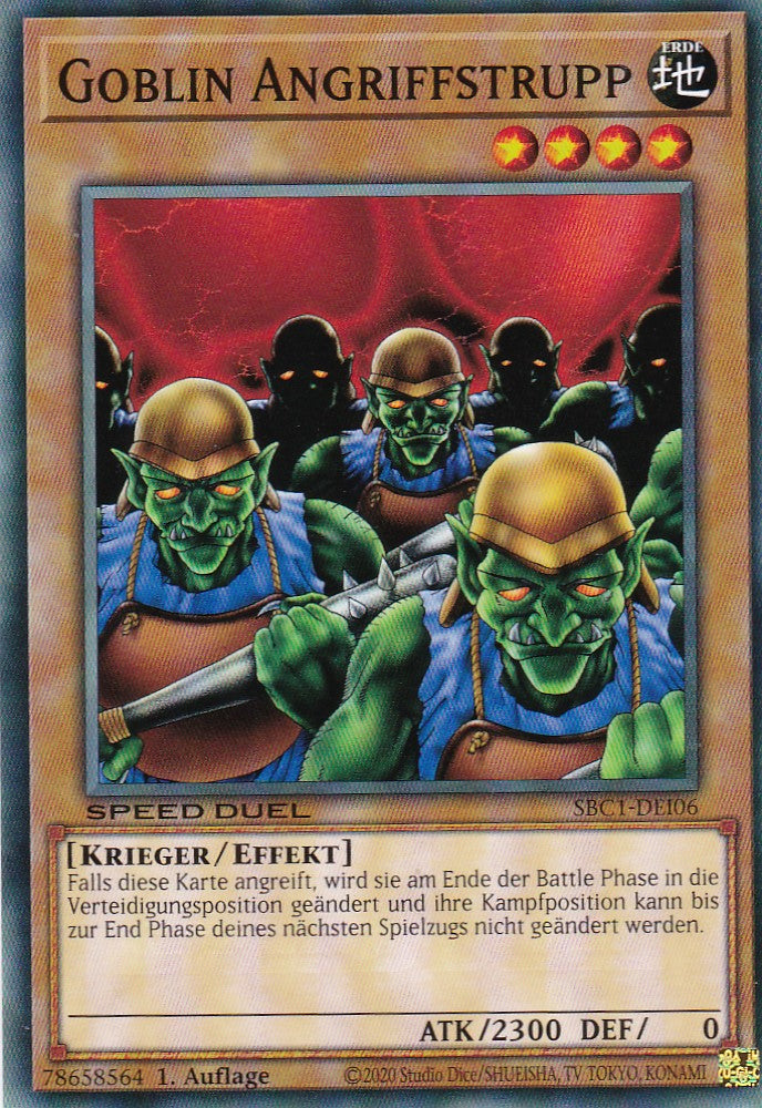Goblin Angriffstrupp - SBC1-DEI06 - Common - 1. Auflage - Deutsch - Speed Duel: Streets of Battle City