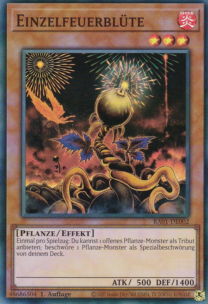 Einzelfeuerblüte - RA01-DE002 - Super Rare - 1. Auflage - Deutsch - Einzelkarten aus: 25th Anniversary Rarity Collection