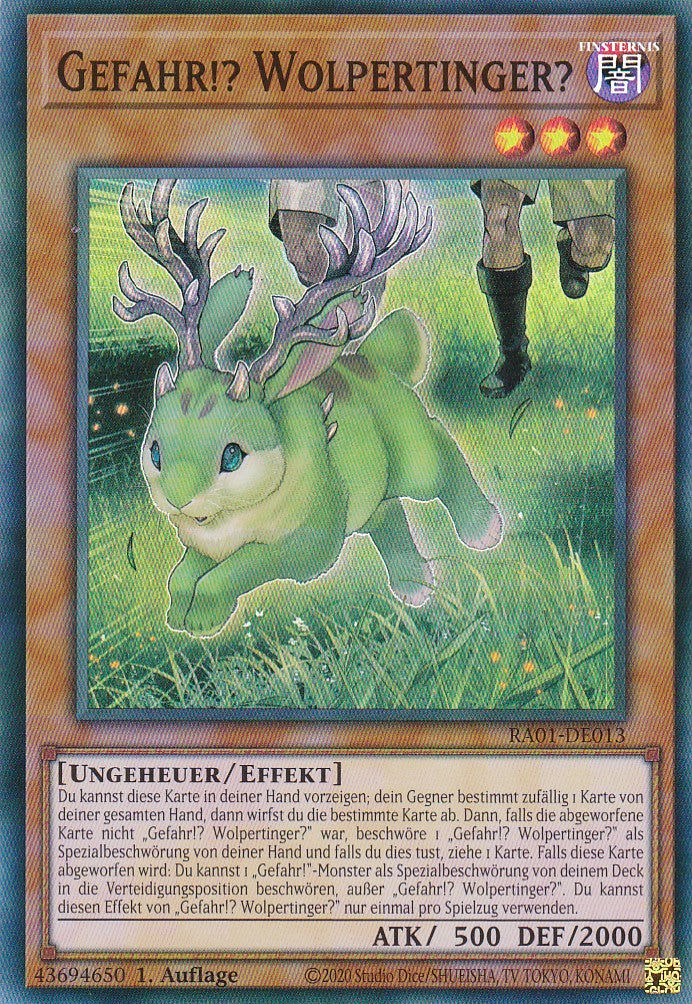 Gefahr!? Wolpertinger? - RA01-DE013 - Super Rare - 1. Auflage - Deutsch - Einzelkarten aus: 25th Anniversary Rarity Collection