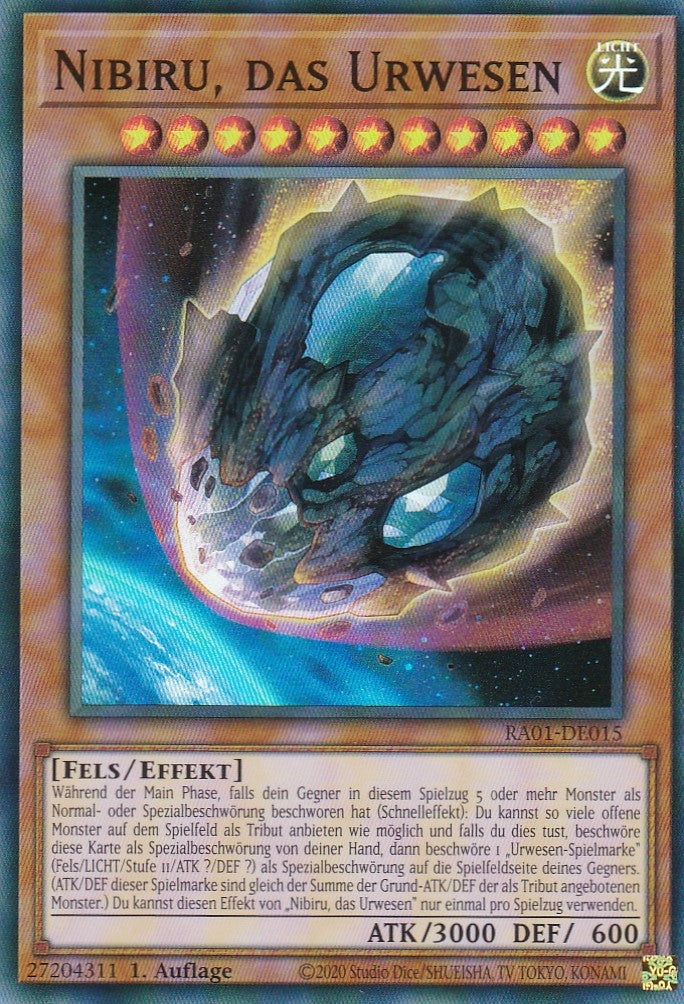 Nibiru, das Urwesen - RA01-DE015 - Super Rare - 1. Auflage - Deutsch - Einzelkarten aus: 25th Anniversary Rarity Collection