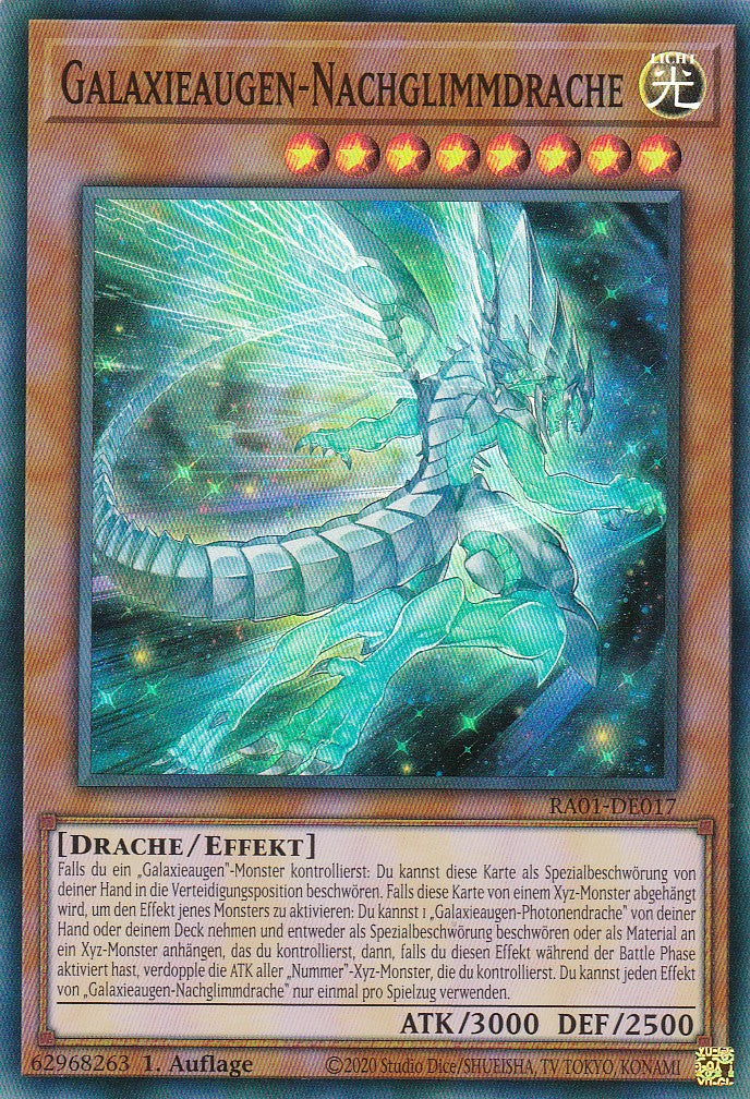 Galaxieaugen-Nachglimmdrache - RA01-DE017 - Super Rare - 1. Auflage - Deutsch - Einzelkarten aus: 25th Anniversary Rarity Collection