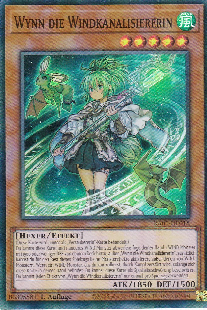 Wynn die Windkanalisiererin - RA01-DE018 - Super Rare - 1. Auflage - Deutsch - Einzelkarten aus: 25th Anniversary Rarity Collection