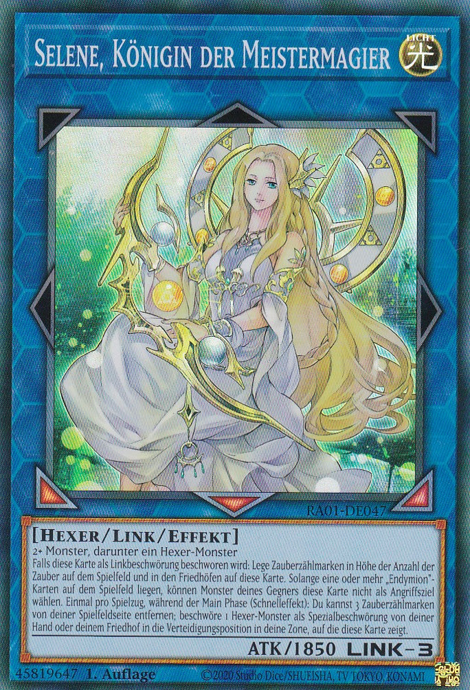 Selene, Königin der Meistermagier - RA01-DE047 - Super Rare - 1. Auflage - Deutsch - Einzelkarten aus: 25th Anniversary Rarity Collection