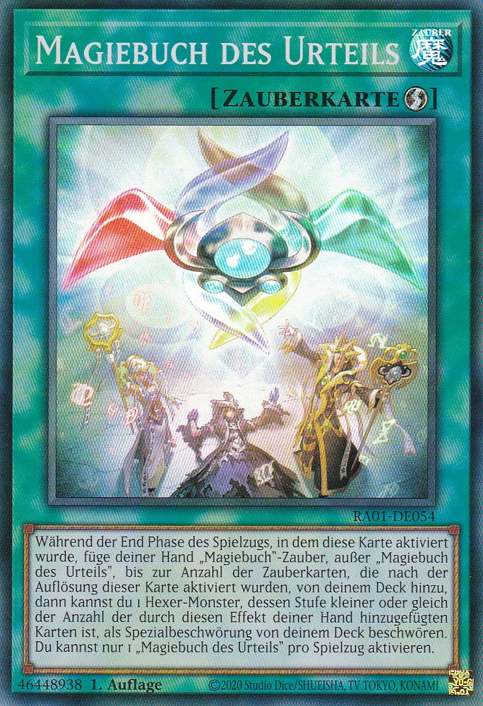 Magiebuch des Urteils - RA01-DE054 - Super Rare - 1. Auflage - Deutsch - Einzelkarten aus: 25th Anniversary Rarity Collection