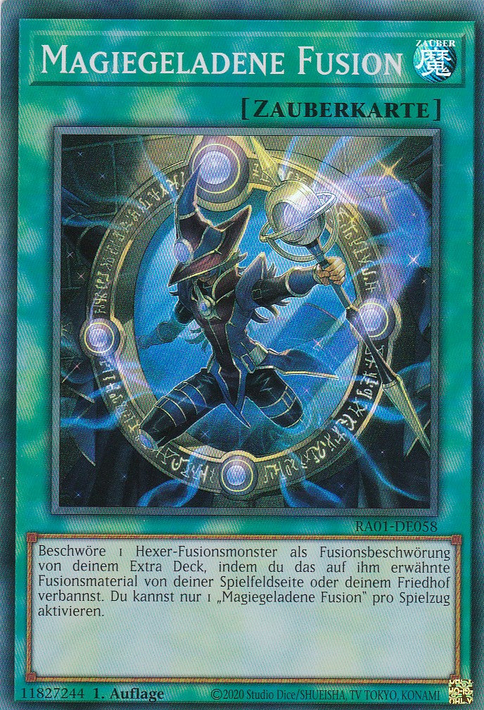 Magiegeladene Fusion - RA01-DE058 - Super Rare - 1. Auflage - Deutsch - Einzelkarten aus: 25th Anniversary Rarity Collection