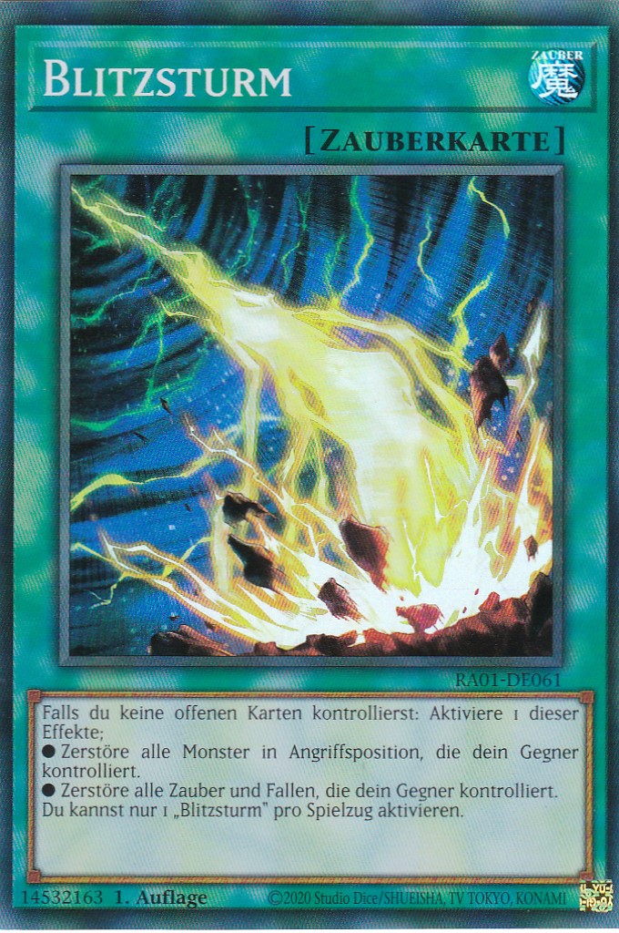 Blitzsturm - RA01-DE061 - Super Rare - 1. Auflage - Deutsch - Einzelkarten aus: 25th Anniversary Rarity Collection