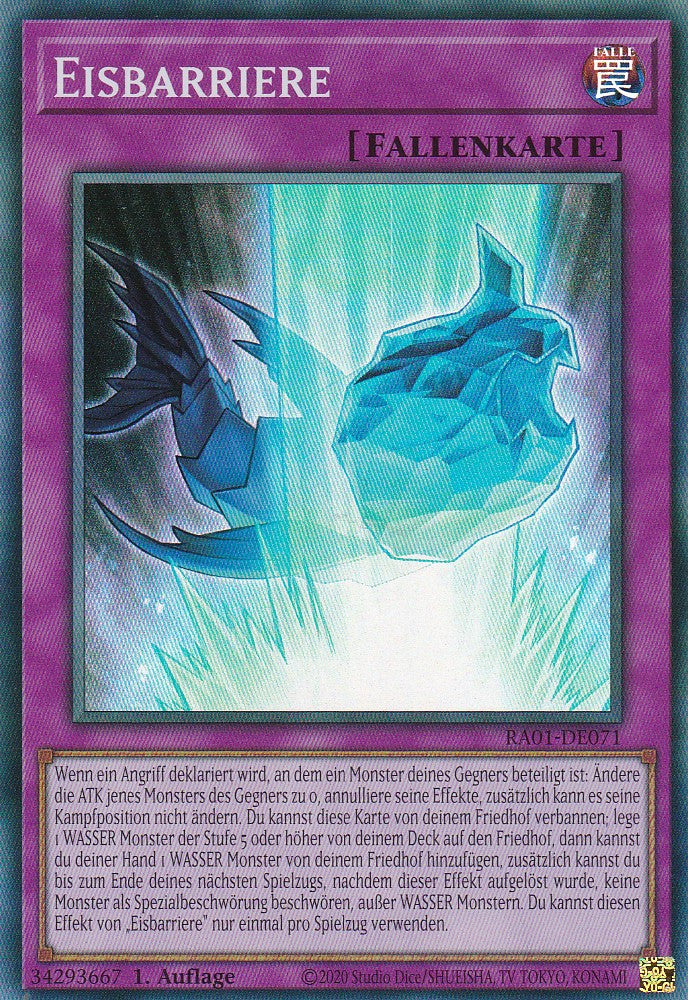 Eisbarriere - RA01-DE071 - Super Rare - 1. Auflage - Deutsch - Einzelkarten aus: 25th Anniversary Rarity Collection